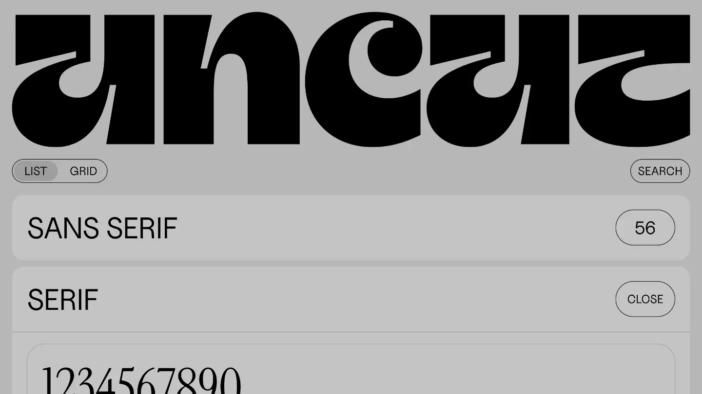 Preview of UNCUT.wtf: Free typeface catalogue